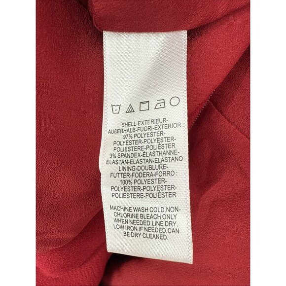 New Dress The Population Size Large Red Livia Midi Cocktail Dress Fit & Flare - Picture 9 of 10